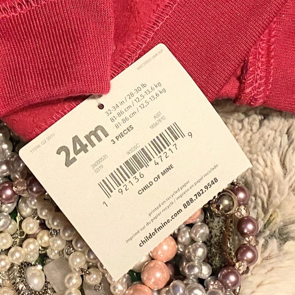 💖NWT!!!💖Girls 3piece Child of Mine Carters 24M - Picture 3 of 3